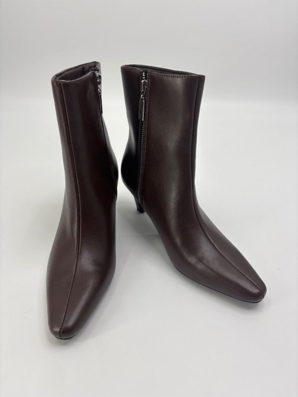 French Connection Alex Kitten 2.5” Heel Ankle Boot Bootie Brown Size 8 NWOB